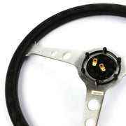 Steering Wheel 15" Classic Series Poly Grip Brushed Alloy Spokes With Holes