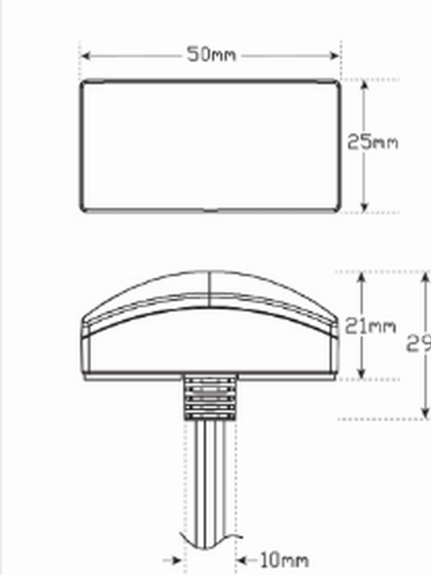 Rear End Outline Marker 5025RM2