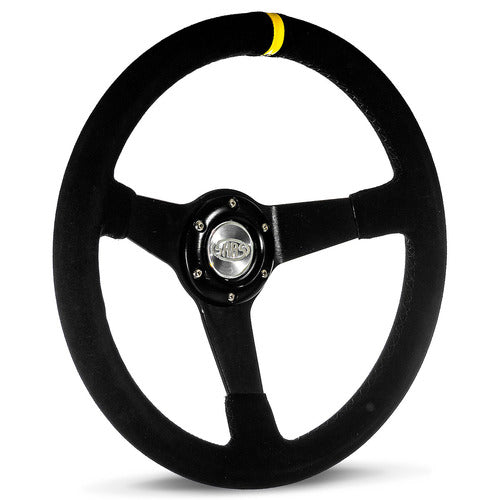 Steering Wheel Suede 14" Drifter Black Spoke