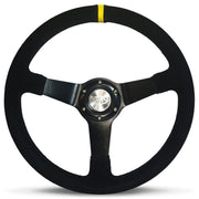Steering Wheel Suede 14" Drifter Black Spoke