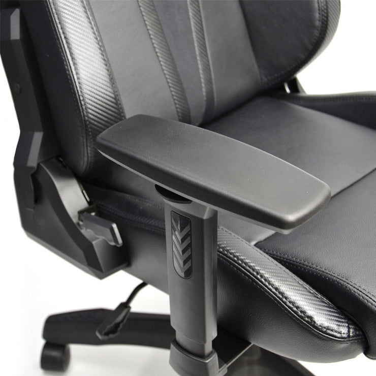 Executive Office Chair Black With Carbon Accents Gaming