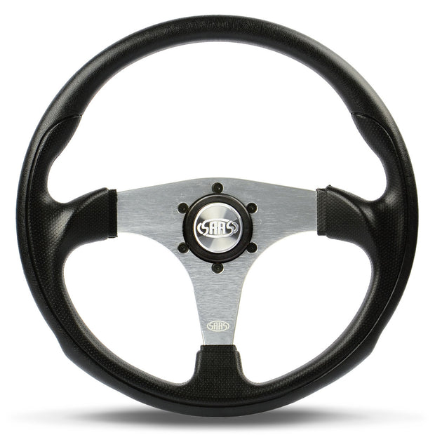 Steering Wheel Poly 14" Octane Brushed Alloy Spoke
