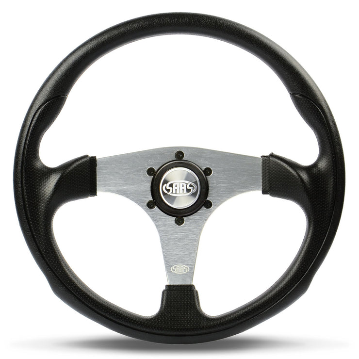 Steering Wheel Poly 14" Octane Brushed Alloy Spoke
