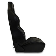 Seat Dual Recline Kombat Black PU Leather ADR Compliant