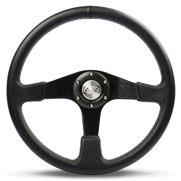 Steering Wheel Leather 15 " Octane Black Spoke