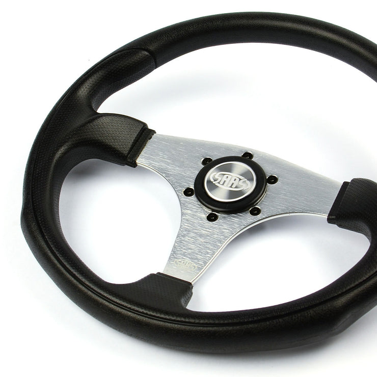 Steering Wheel Poly 14" Octane Brushed Alloy Spoke
