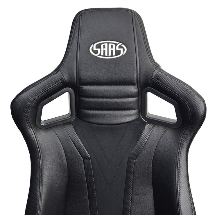 Executive Office Chair Black With Carbon Accents Gaming