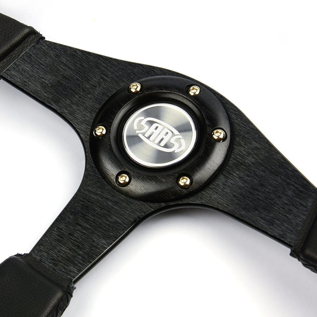 Steering Wheel Leather 15 " Octane Black Spoke