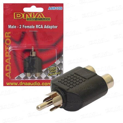 RCA M To 2 RCA F Adaptor 1 Pk