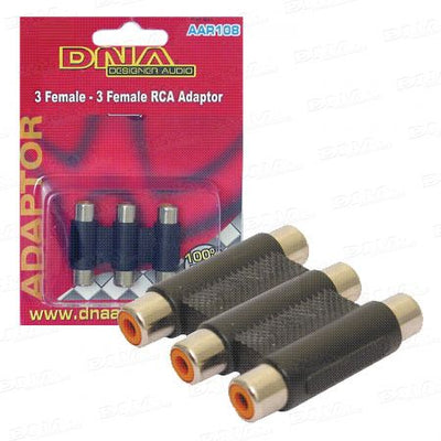 3 RCA To RCA A/V Inline Joiner
