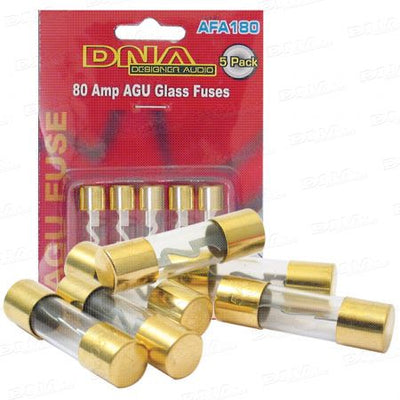 AGU Gold Fuses 80 Amp 5 Pk