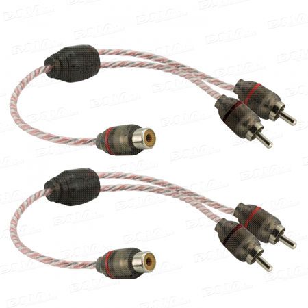 Bulk Y Split 1F To 2M RCA 1Pr Red