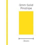 Pinstripe Solid Yellow 3mm x 10mt