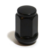 Wheel Nut Flat Head Bulge 1/2" Black 35mm