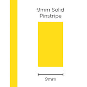 Pinstripe Solid Yellow 9mm x 10mt