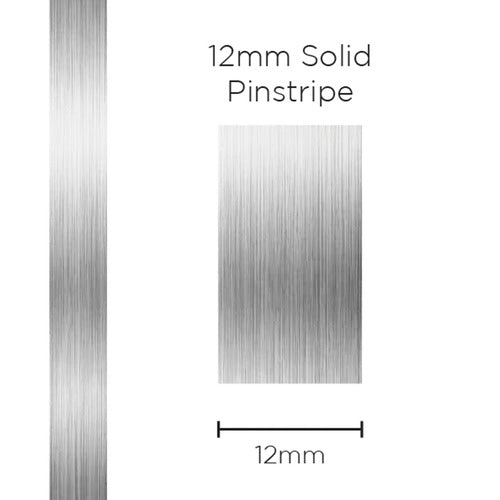 Pinstripe Solid Silver 12mm x 10mt