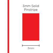 Pinstripe Solid Red 3mm x 10mt