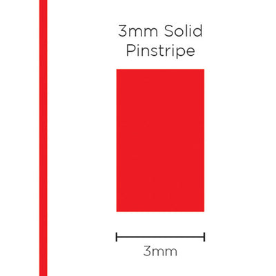 Pinstripe Solid Red 3mm x 10mt