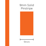 Pinstripe Solid Orange 9mm x 10mt