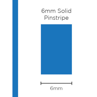 Pinstripe Solid Medium Blue 6mm x 10mt