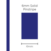 Pinstripe Solid Dark Blue 6mm x 10mt