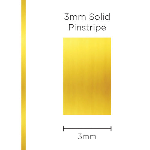 Pinstripe Solid Gold Mylar 3mm x 10mt