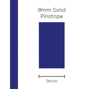 Pinstripe Solid Dark Blue 9mm x 10mt