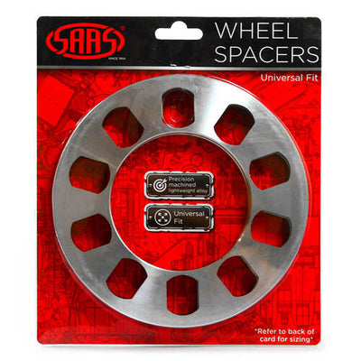 Wheel Spacer x 2 Universal 5 Stud 8mm