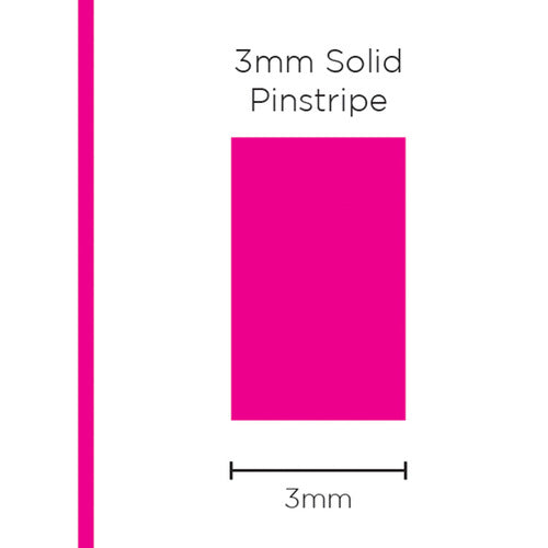 Pinstripe Solid Pink 3mm x 10mt