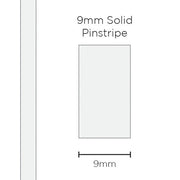 Pinstripe Solid White 9mm x 10mt