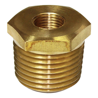 Gauge Bush Brass Adaptor 1/2"NPT to 1/8"NPT