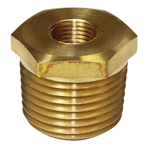 Gauge Bush Brass Adaptor 1/2"NPT to 1/8"NPT