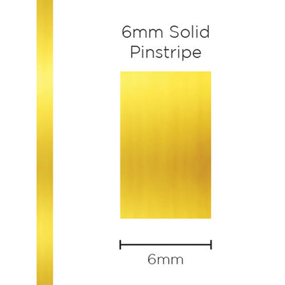 Pinstripe Solid Gold Mylar 6mm x 10mt