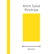Pinstripe Solid Yellow 6mm x 10mt