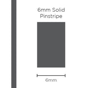 Pinstripe Solid Charcoal 6mm x 10mt