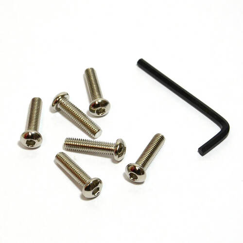 Boss Kit Chrome Allen Key Screws x 6