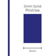 Pinstripe Solid Dark Blue 3mm x 10mt