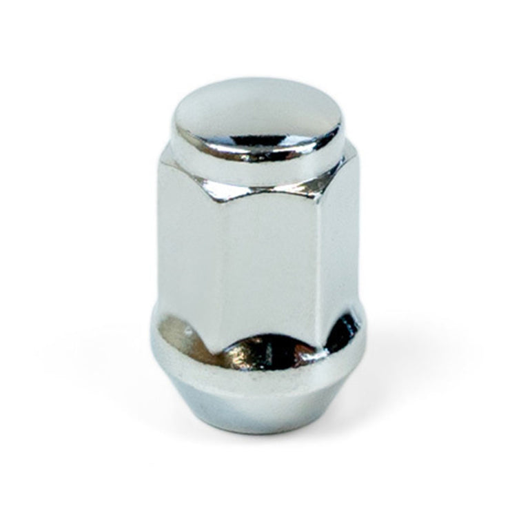 Wheel Nuts Flat Head Bulge 1/2" Chr 35mm 5Pk