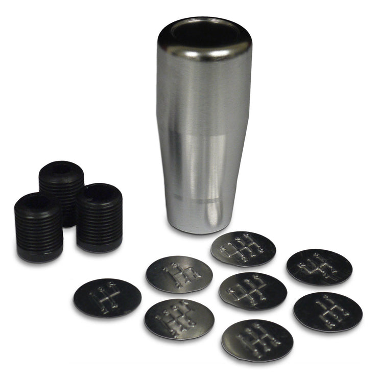 Billet Gear Knob Brushed Aluminium 8 Shift Patterns
