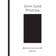 Pinstripe Solid Black 3mm x 10mt