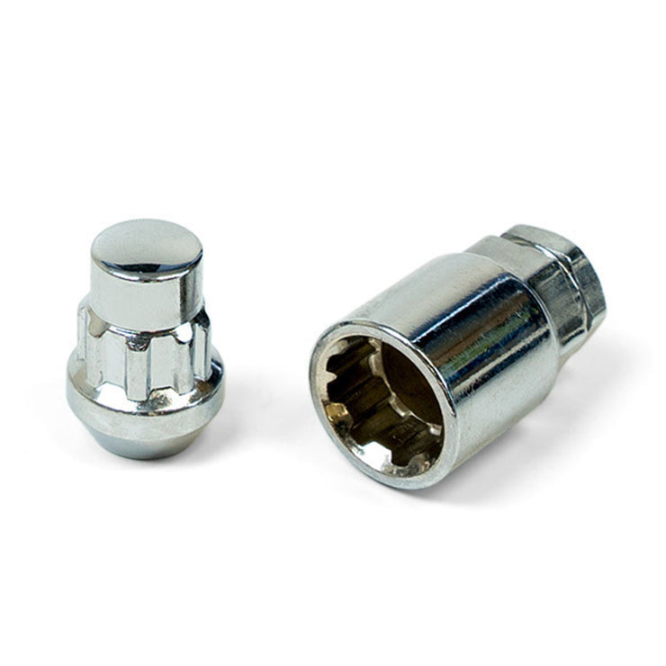 Lock Nuts Splined Bulge 12mm x 1.25 Pk 4