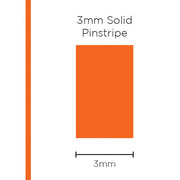 Pinstripe Solid Orange 3mm x 10mt
