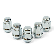 Wheel Nuts Acorn Bulge 1/2" Chrome 35mm 5Pk