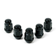 Wheel Nuts Acorn Bulge 1/2" Black 35mm 5Pk