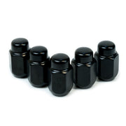 Wheel Nuts Acorn Taper 1/2 Black 35mm 5Pk