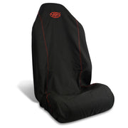 Seat Cover Throw Black SAAS Red Logo Large 1Pc