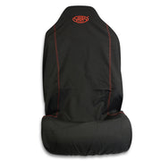 Seat Cover Throw Black SAAS Red Logo Large 1Pc