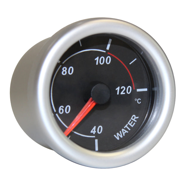 Water Temp Gauge 40°-120° 52mm Black Autoline