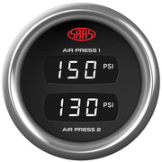 Dual Digital Gauge Air Pressure 0-220psi 52mm Trax