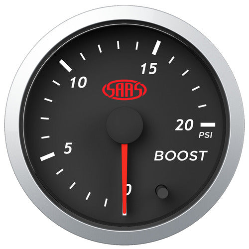 Boost Gauge Diesel 0-20psi 52mm Black Street Series